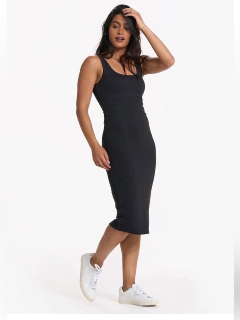 Vuori Halo Essential Dress Black charcoal Heather Small